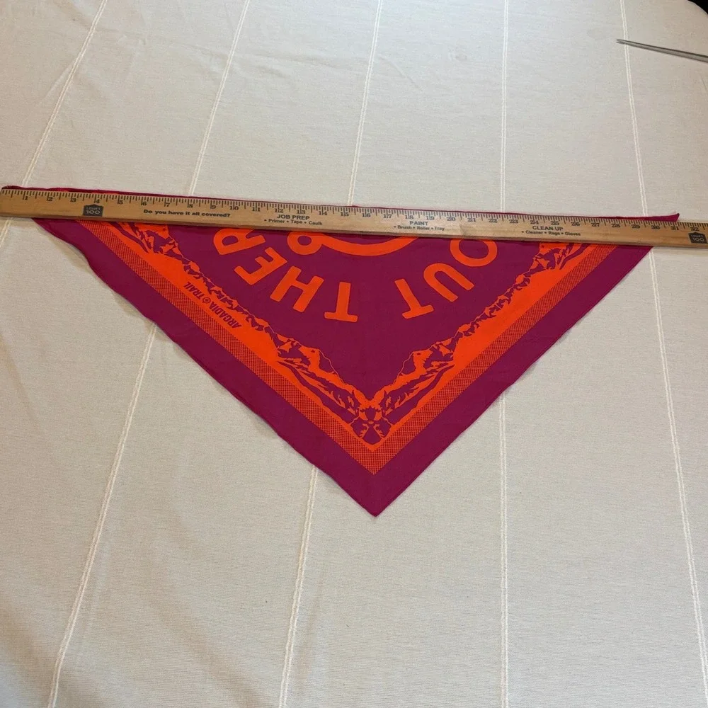 Arcadia Trail Dog Bandana Purple Orange Out There Mountain Graphic L/XL